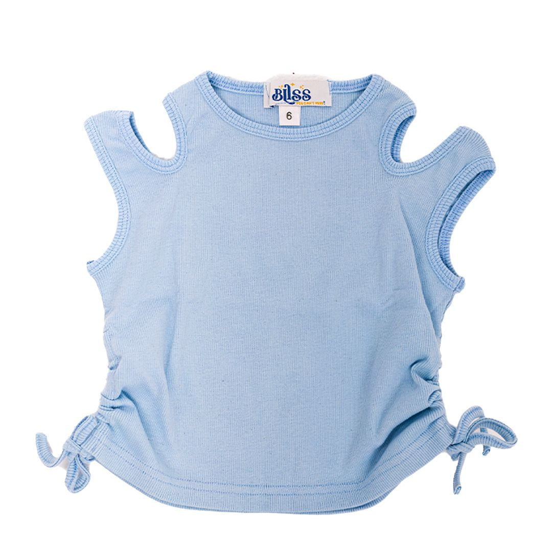 blue adjustable side top