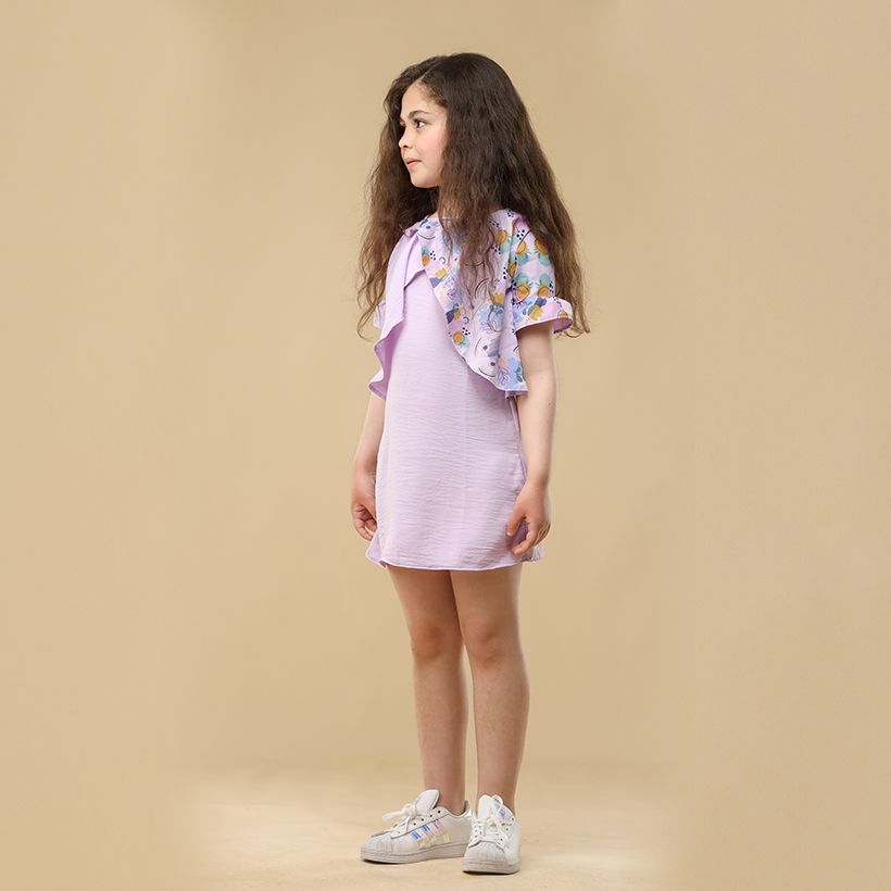 Lilac Butterfly Dress - image 3