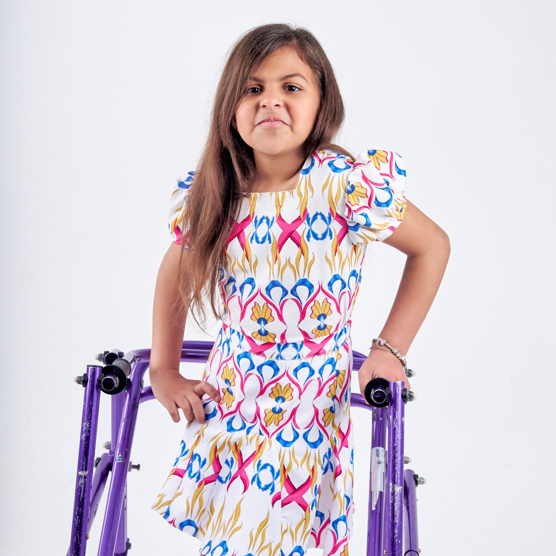 Set of 2(Printed Ruffles Skirt + Printed top with back Ribbon) ) - image 2