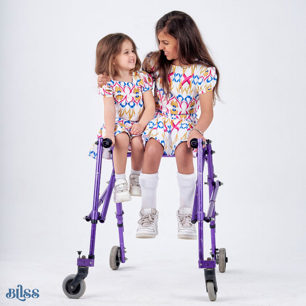Set of 2(Printed Ruffles Skirt + Printed top with back Ribbon) ) - image 3
