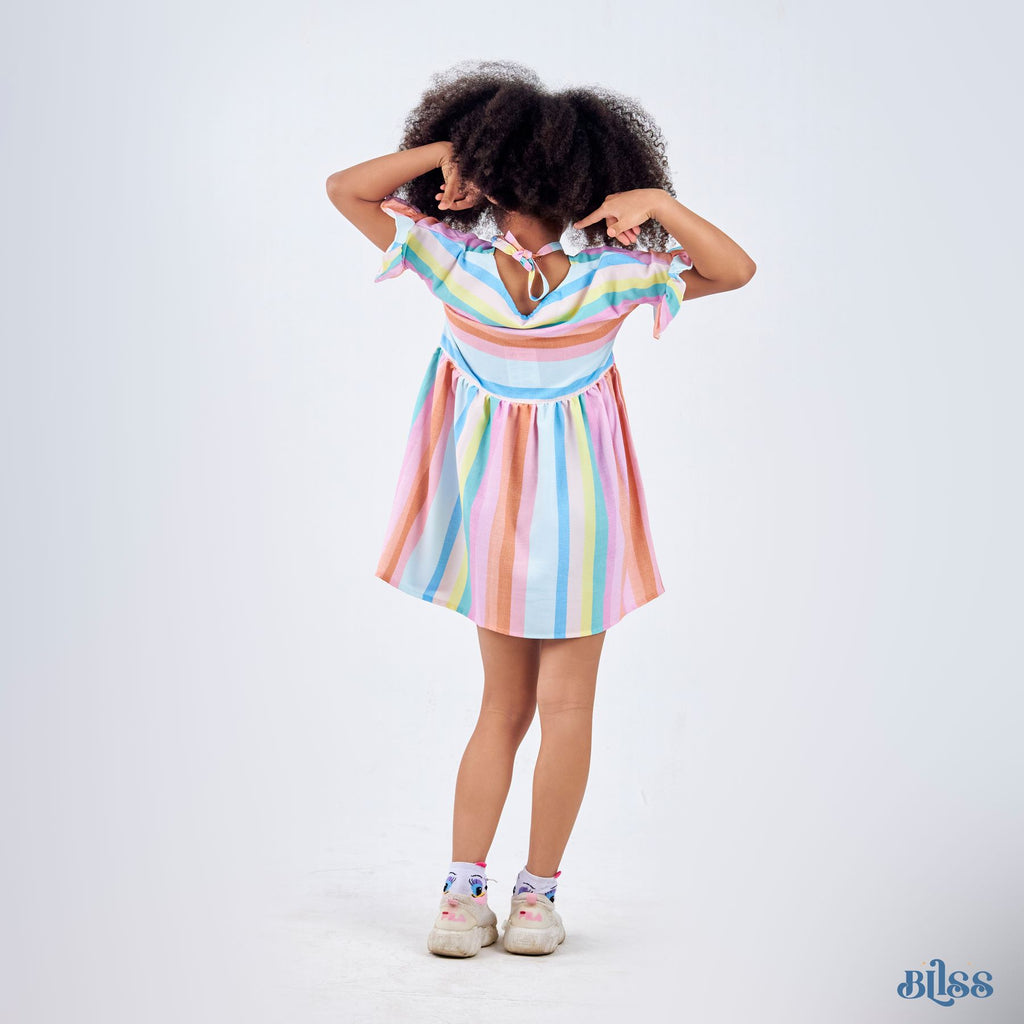 Stripped Dress - image 3