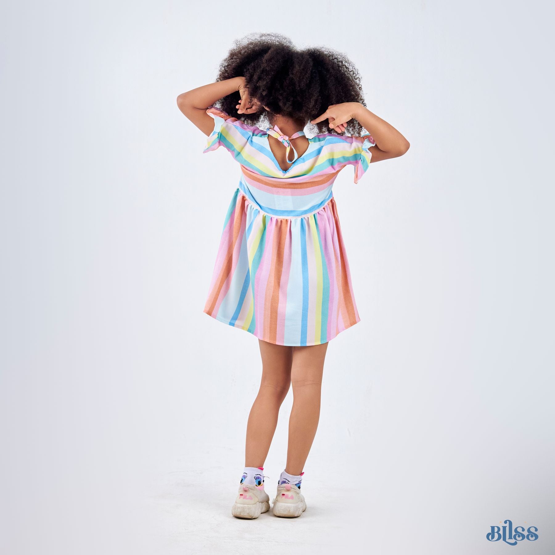 Stripped Dress - image 3