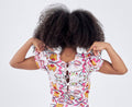Printed top with back Ribbon