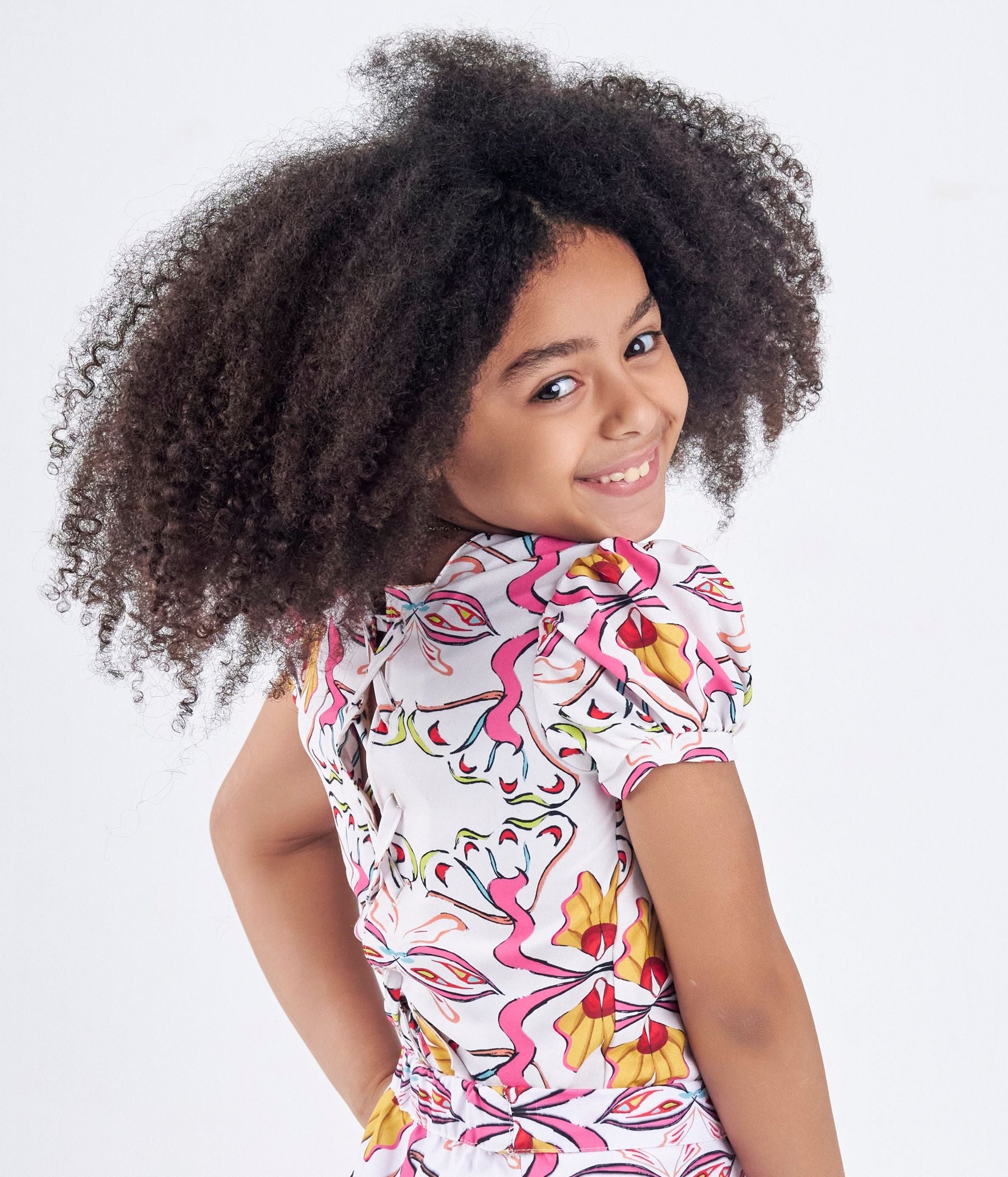 Printed top with back Ribbon - image 2