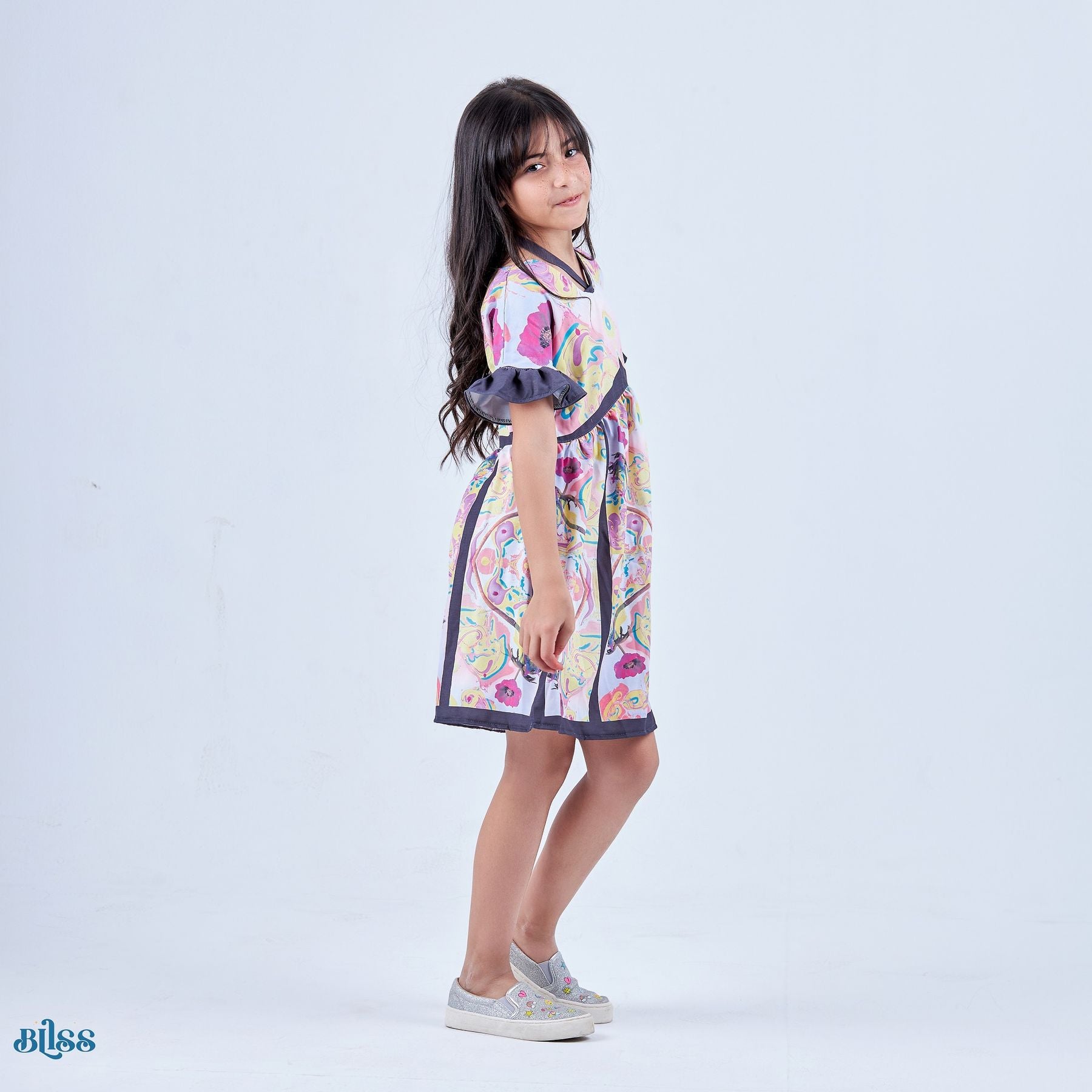 Flowers printed dress - image 2