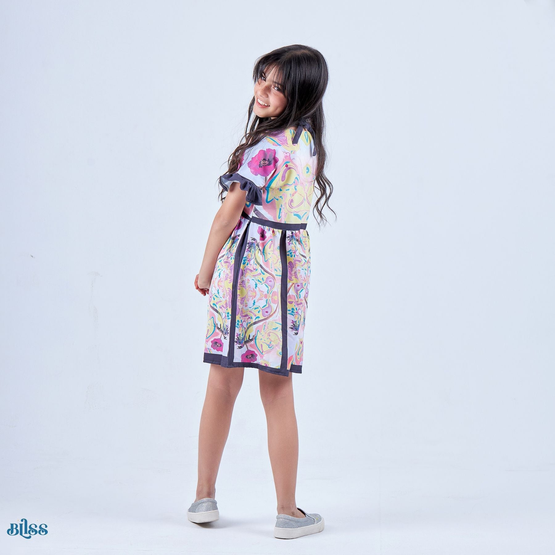 Flowers printed dress - image 3