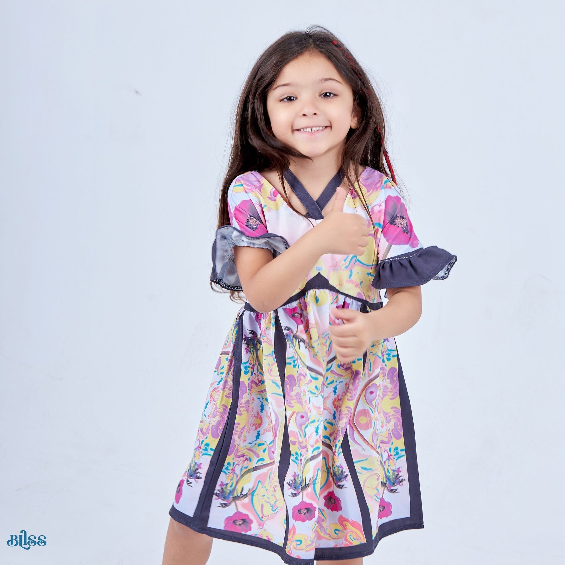 Flowers printed dress - image 4