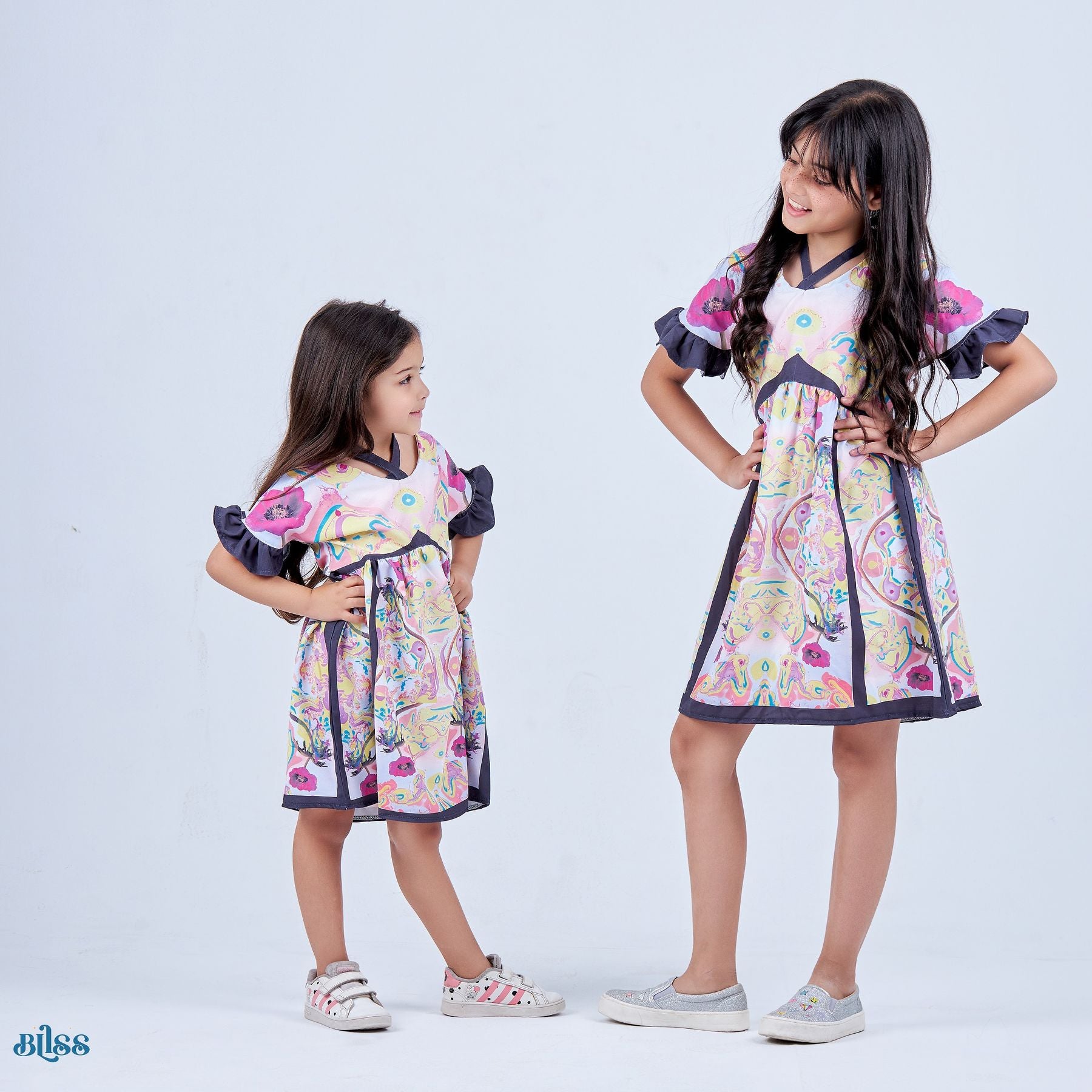 Flowers printed dress - image 5