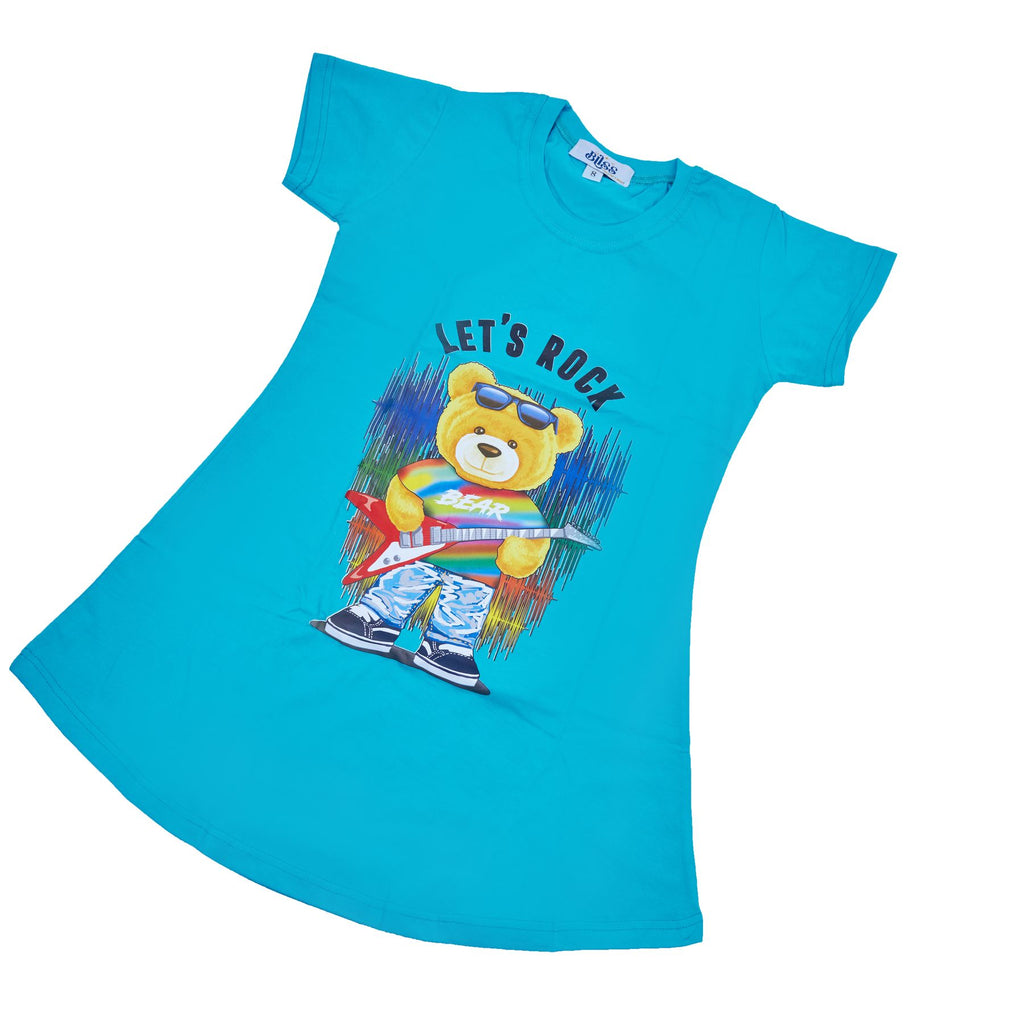 Blue Lets rock Night Shirt - image 3