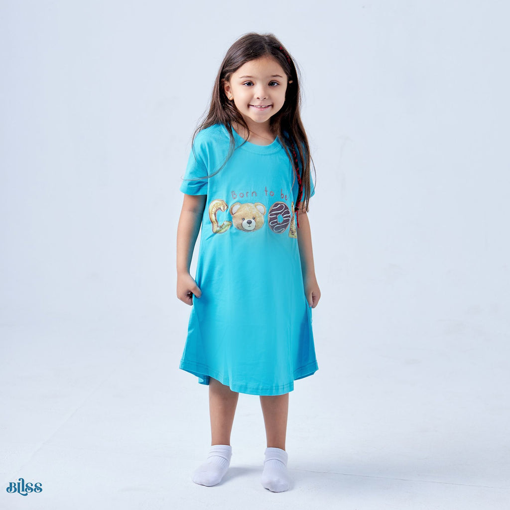 Blue Born to be Night Shirt - image 2