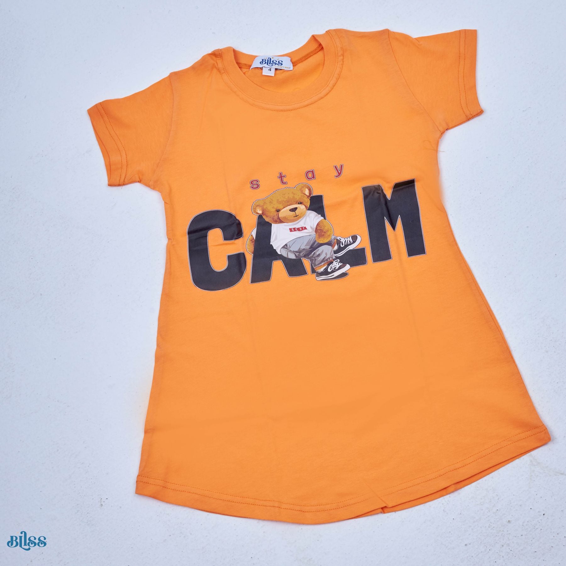 Orange Stay teddy Night Shirt - image 2