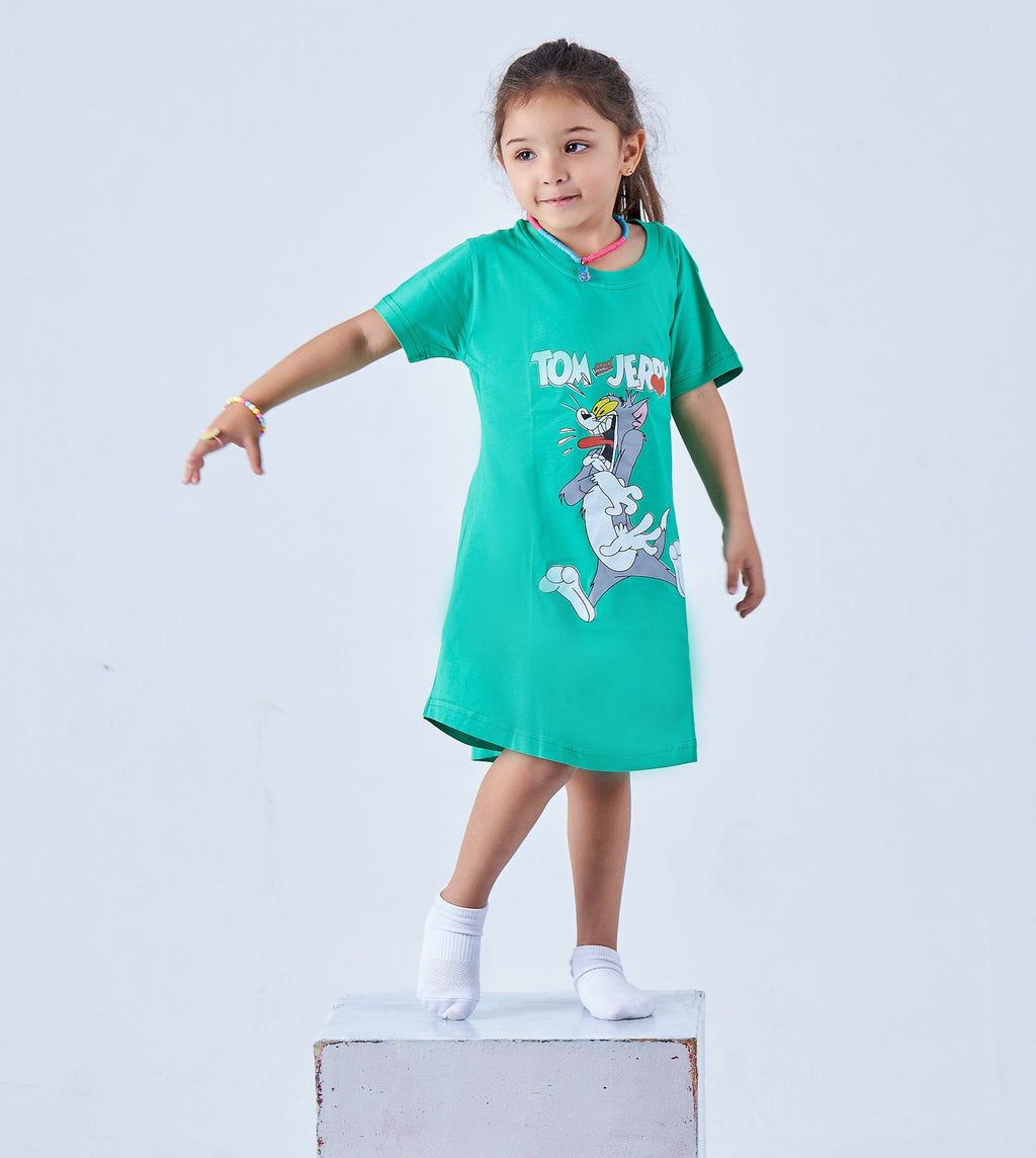 Green Tom And Jerry Night Shirt