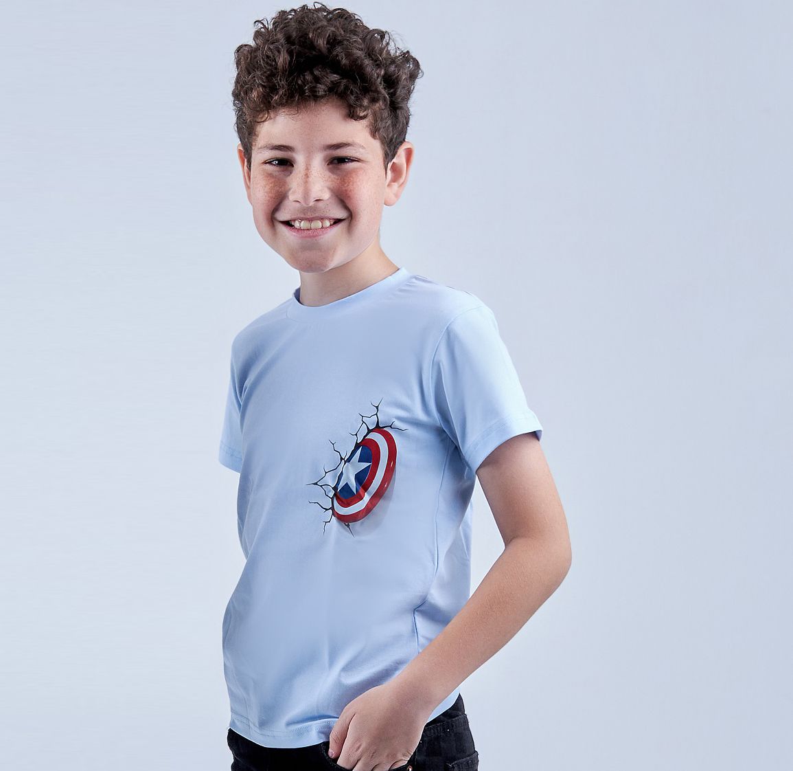 Boys Captain America Man T-shirt