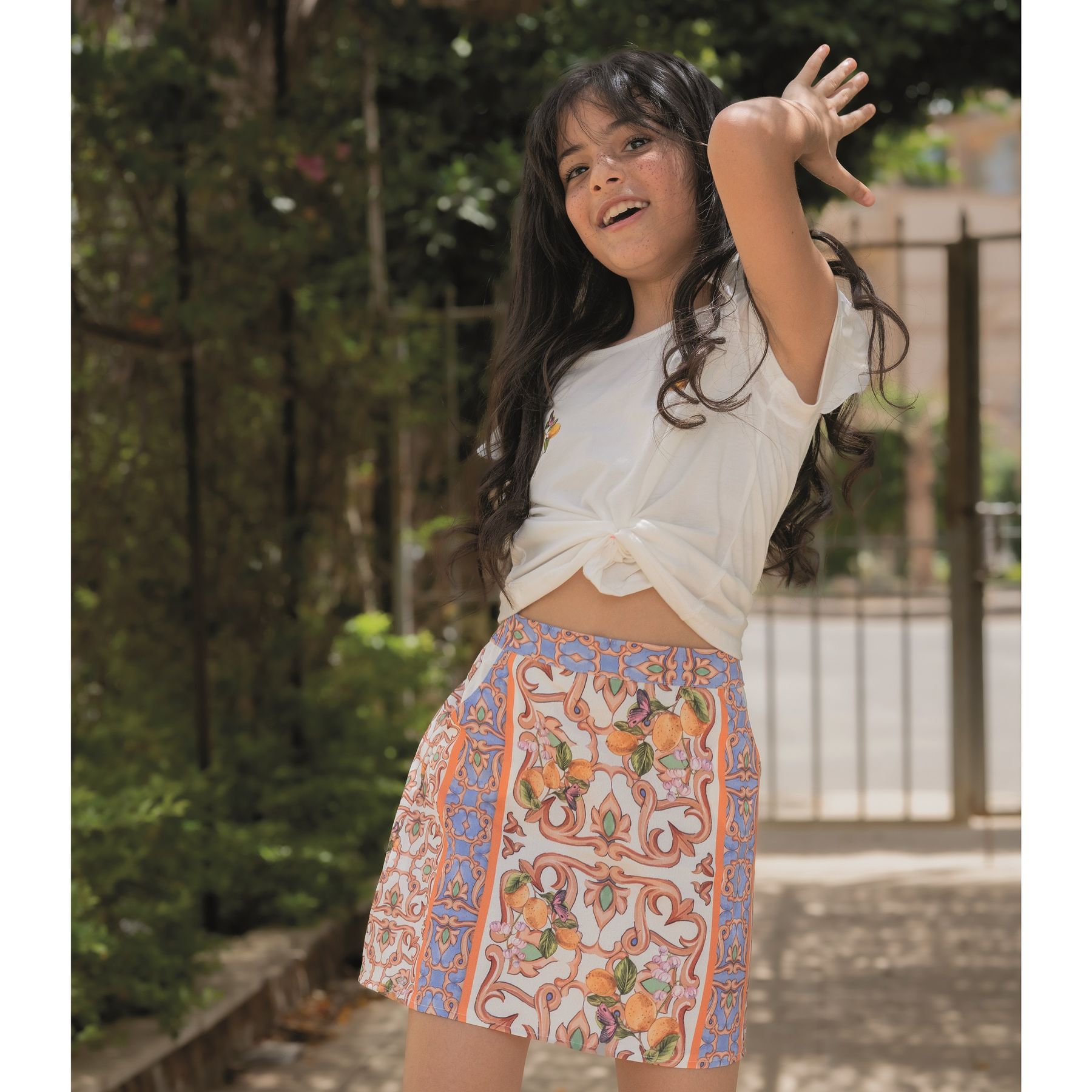 Set of Lemon Tile skirt and t shirt - image 2