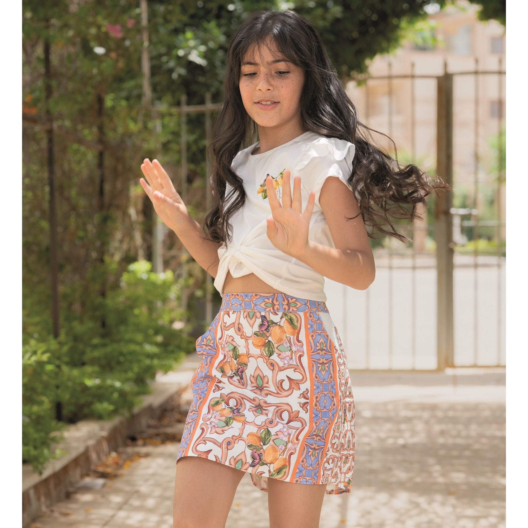 Set of Lemon Tile skirt and t shirt - image 3