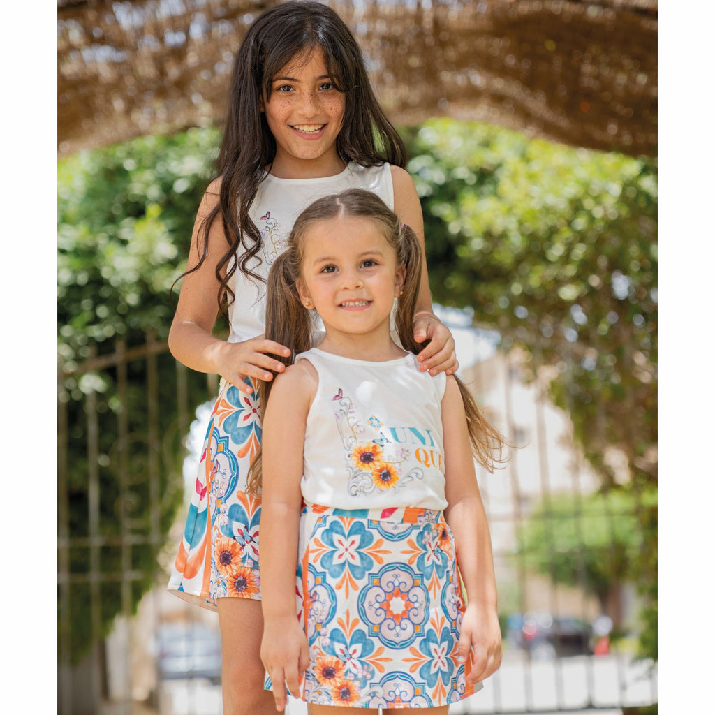 set of 2 unique print skirt and t shirt - image 6