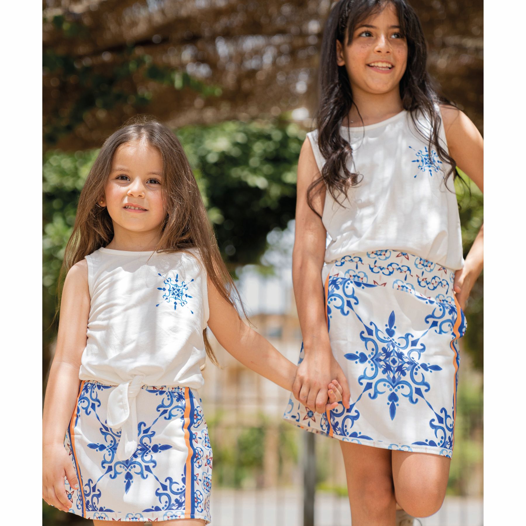 tiles set of 2 skirt and t shirt - image 3