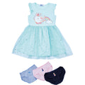 bundle of unicorn cotton tulle dress and briefs