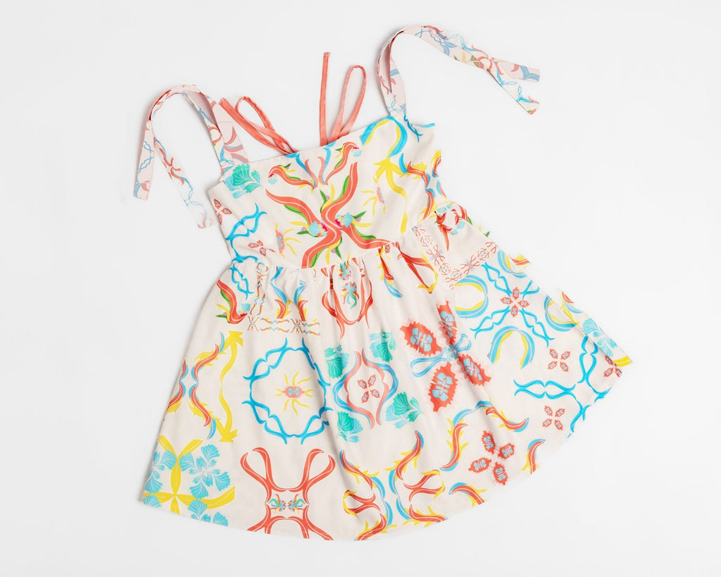 Tiles with back ribbons dress - image 4
