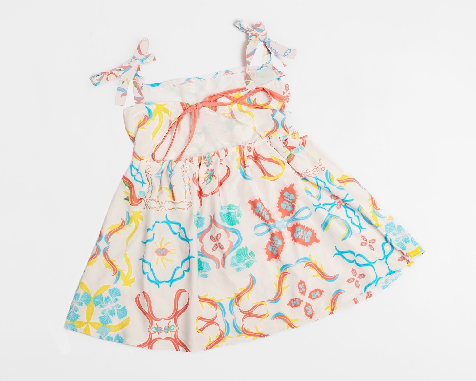 Tiles with back ribbons dress - image 5
