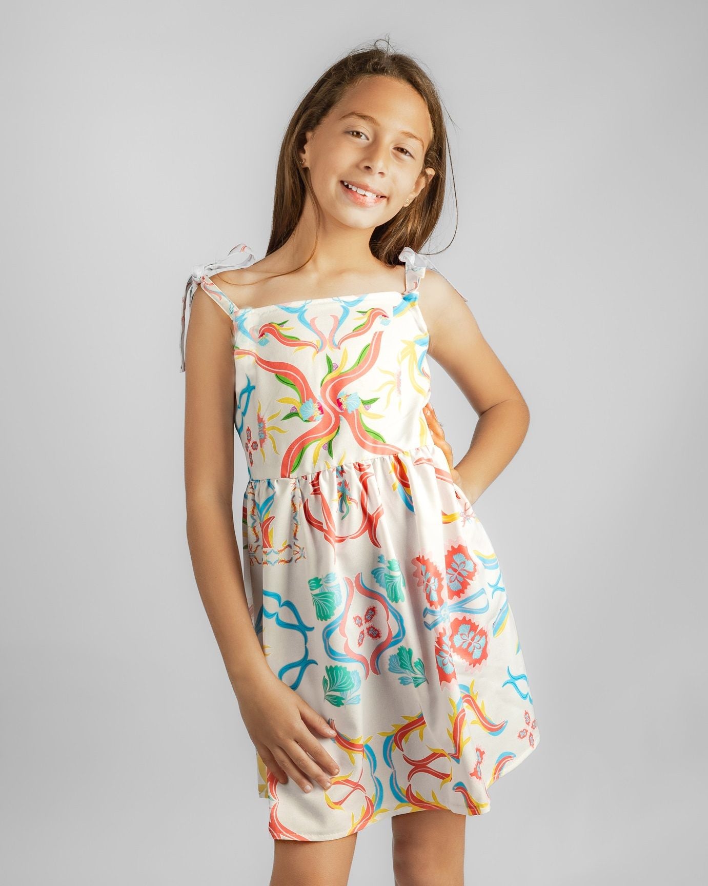 Tiles with back ribbons dress - image 3