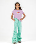Mint blue cargo pants