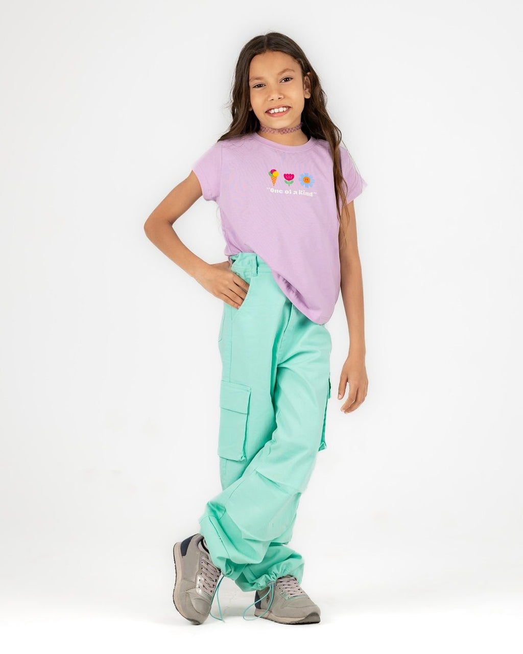 Mint blue cargo pants - image 3