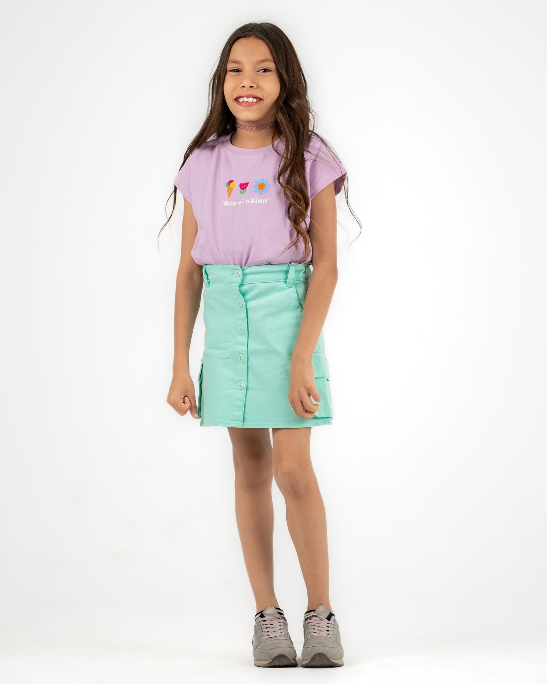 Mint blue Cargo Aline skirt - image 3