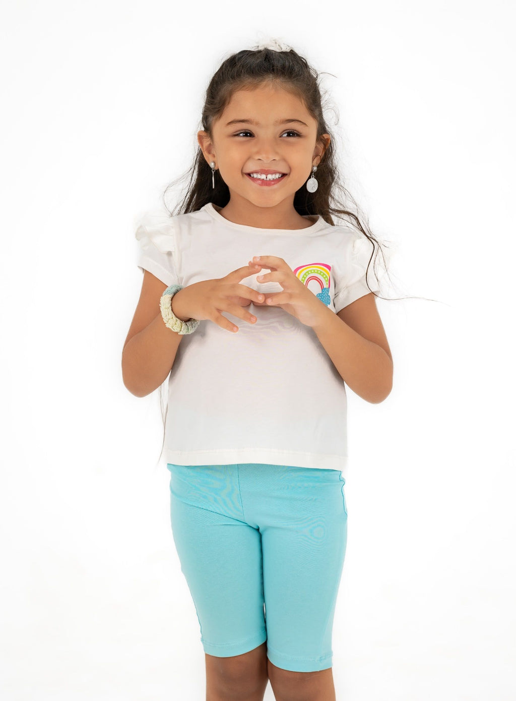Rainbow ruffle T-shirt - image 2