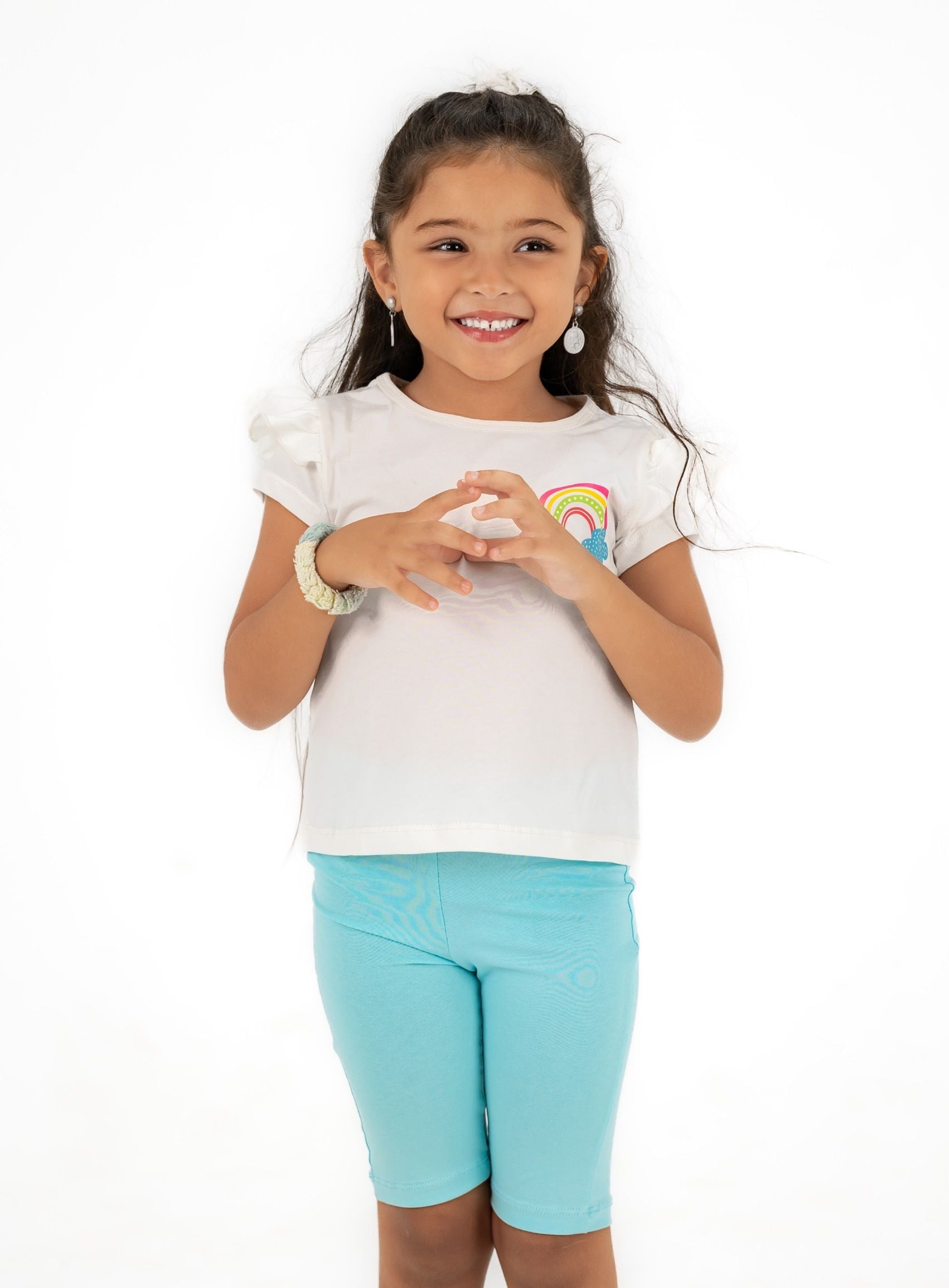 Rainbow ruffle T-shirt - image 2