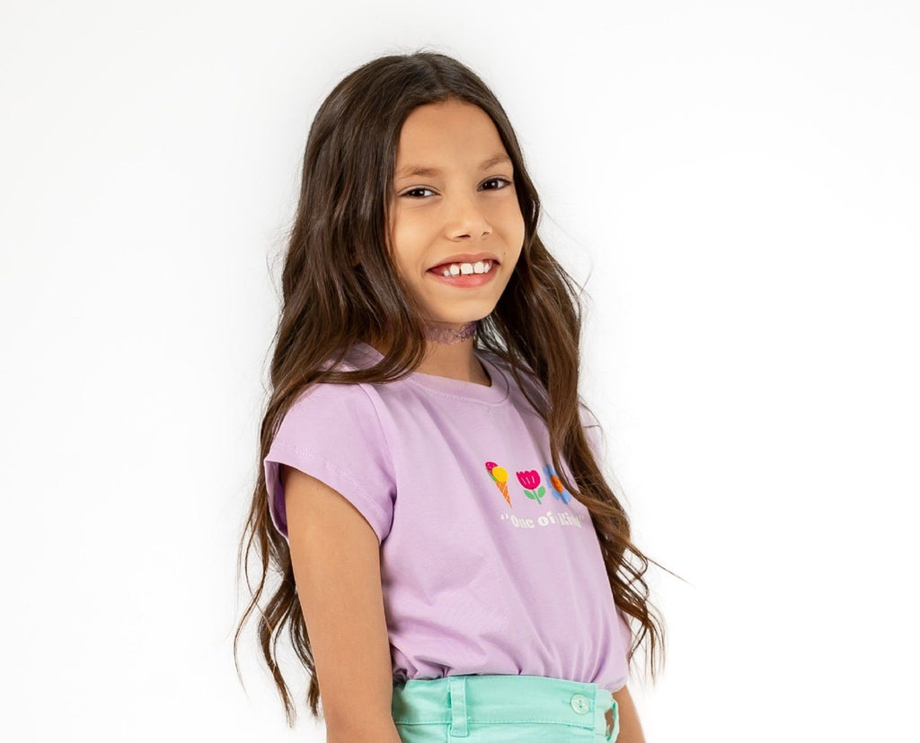 Summer vibes T shirt Lilac - image 2