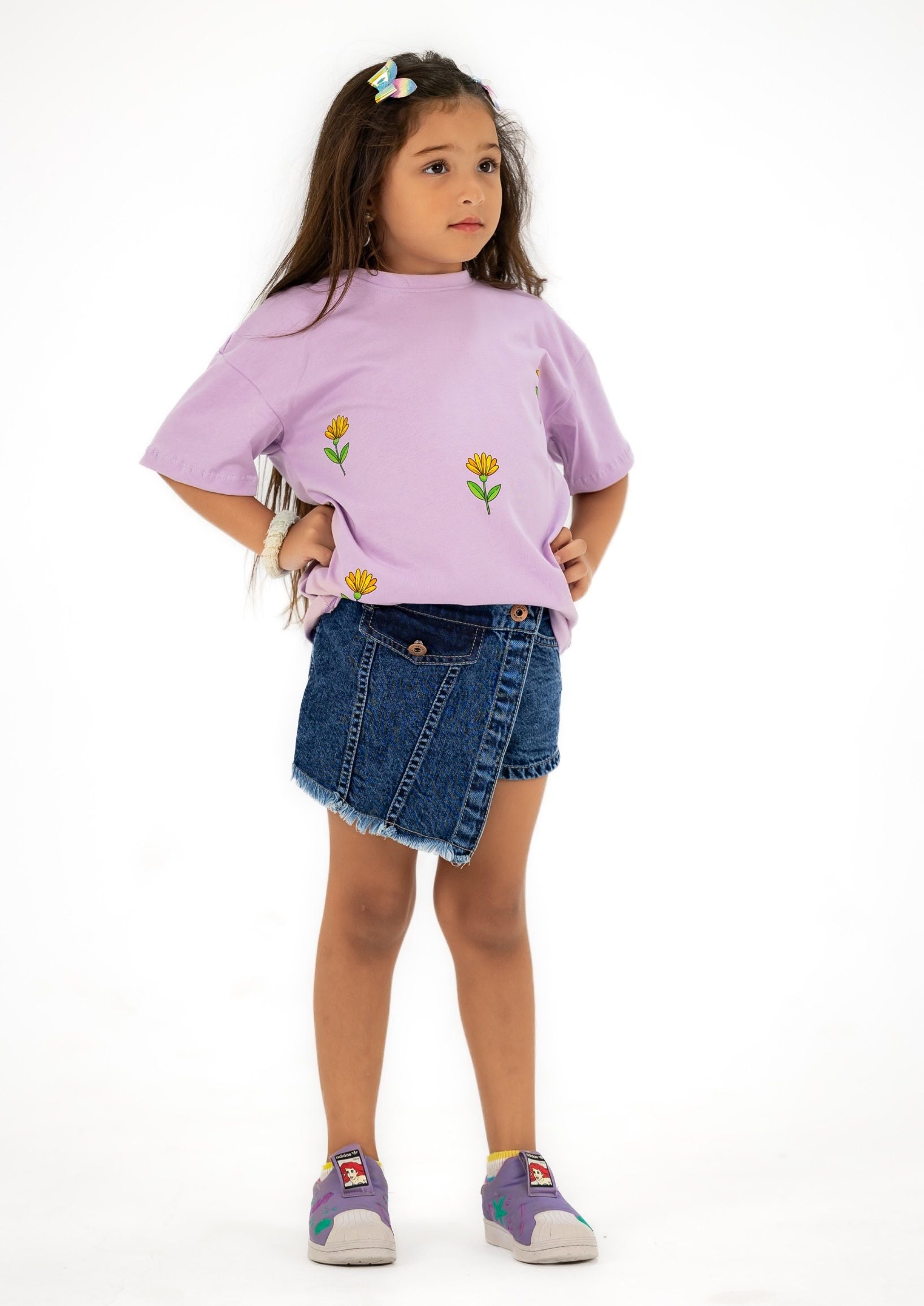 Lilac Flowers oversized T-shirt - image 2