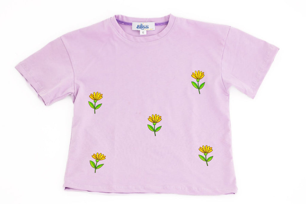 Lilac Flowers oversized T-shirt - image 3