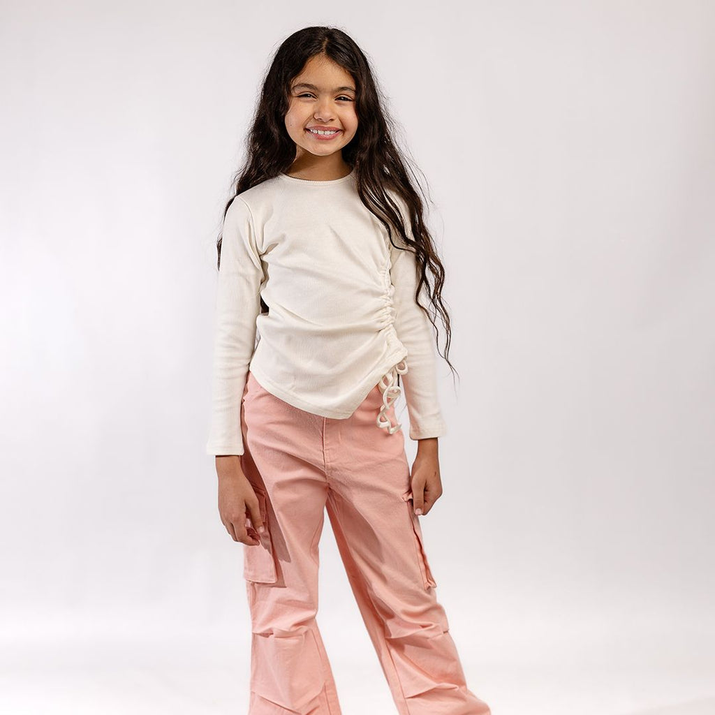 white Asymmetrical top - image 2