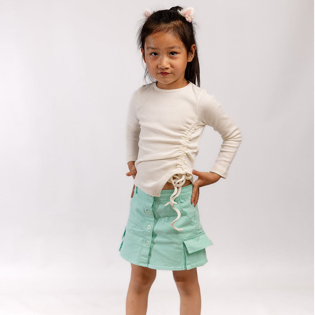 white Asymmetrical top - image 4