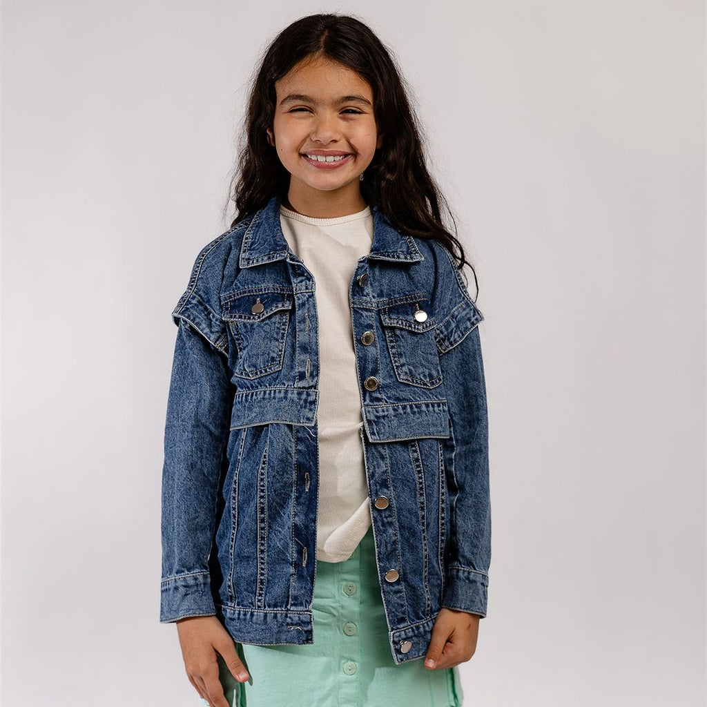 (5 in 1) Denim Jacket+skirt - image 3