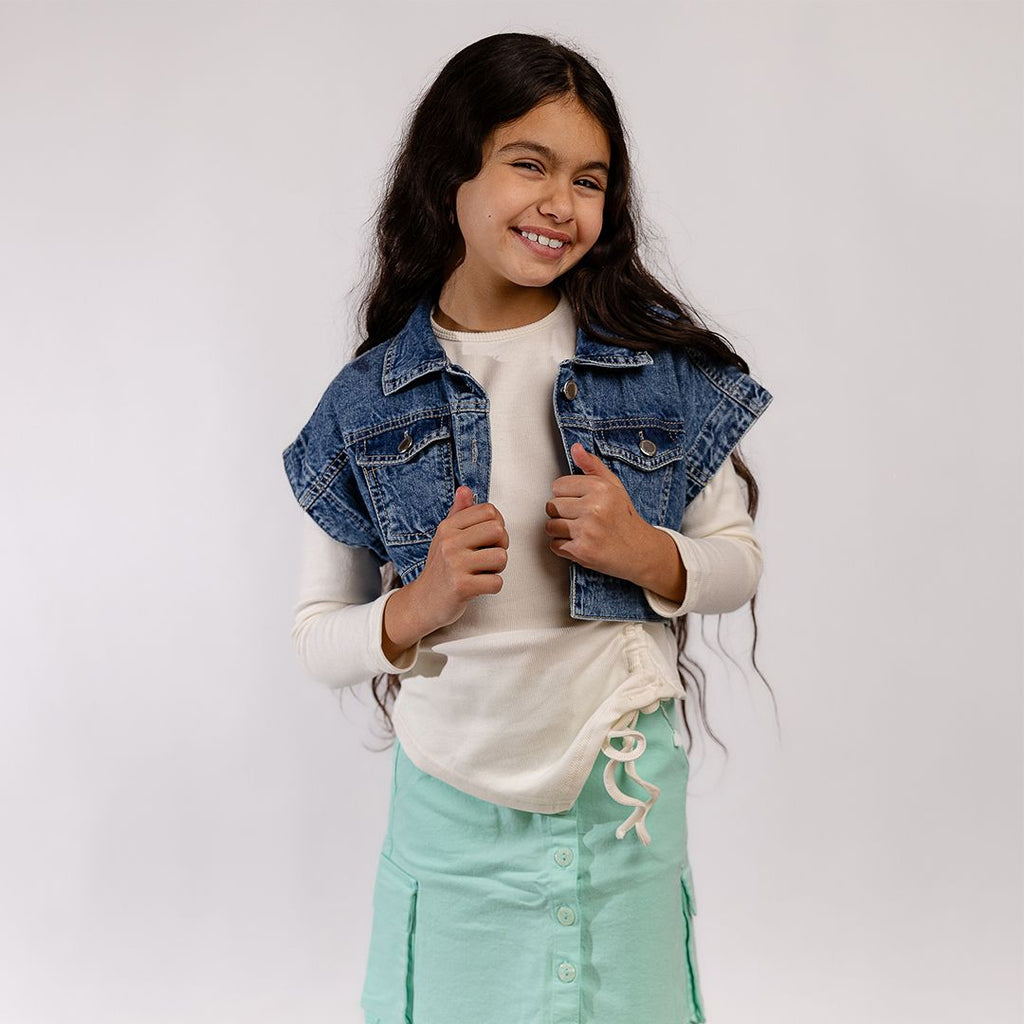 (5 in 1) Denim Jacket+skirt - image 6
