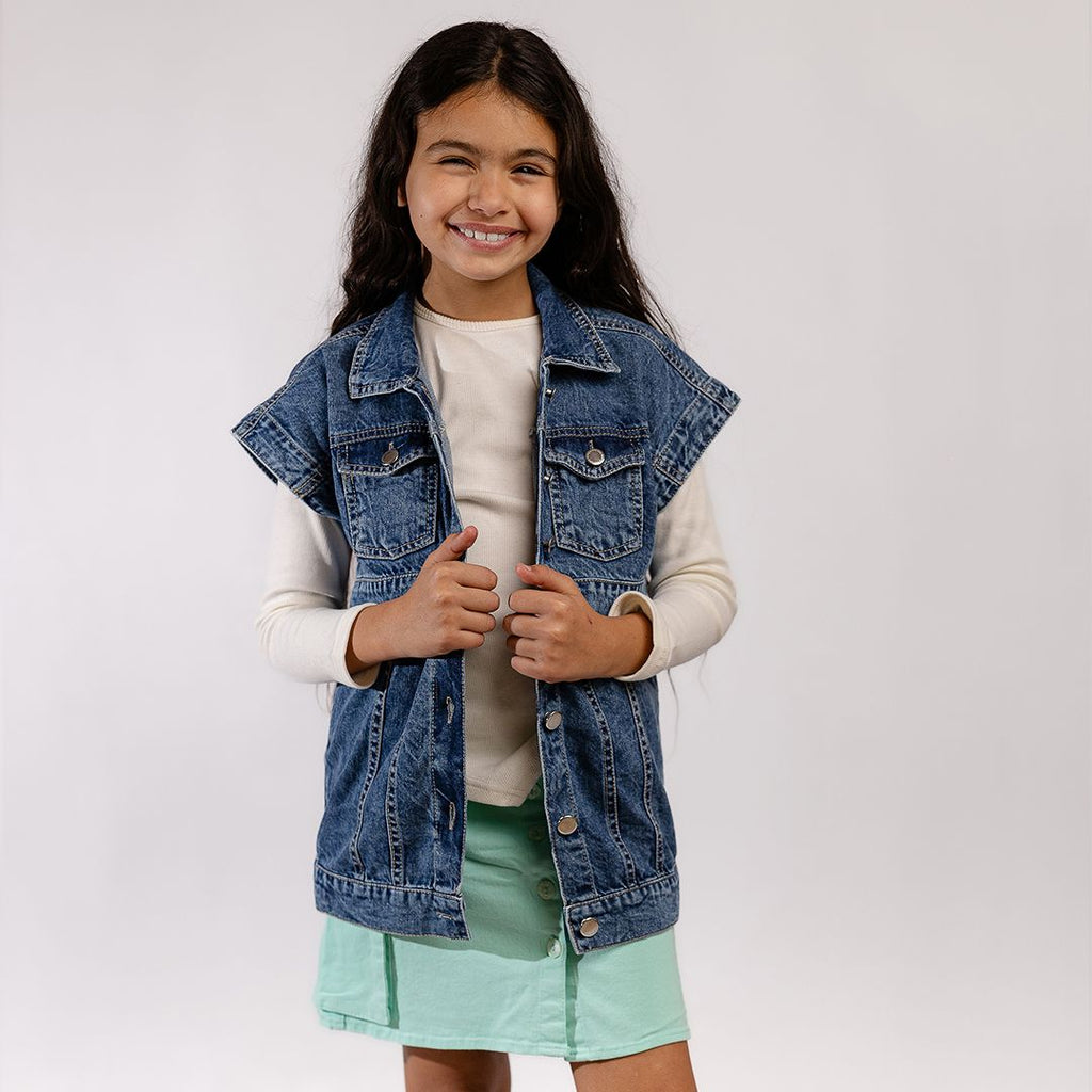 (5 in 1) Denim Jacket+skirt - image 5