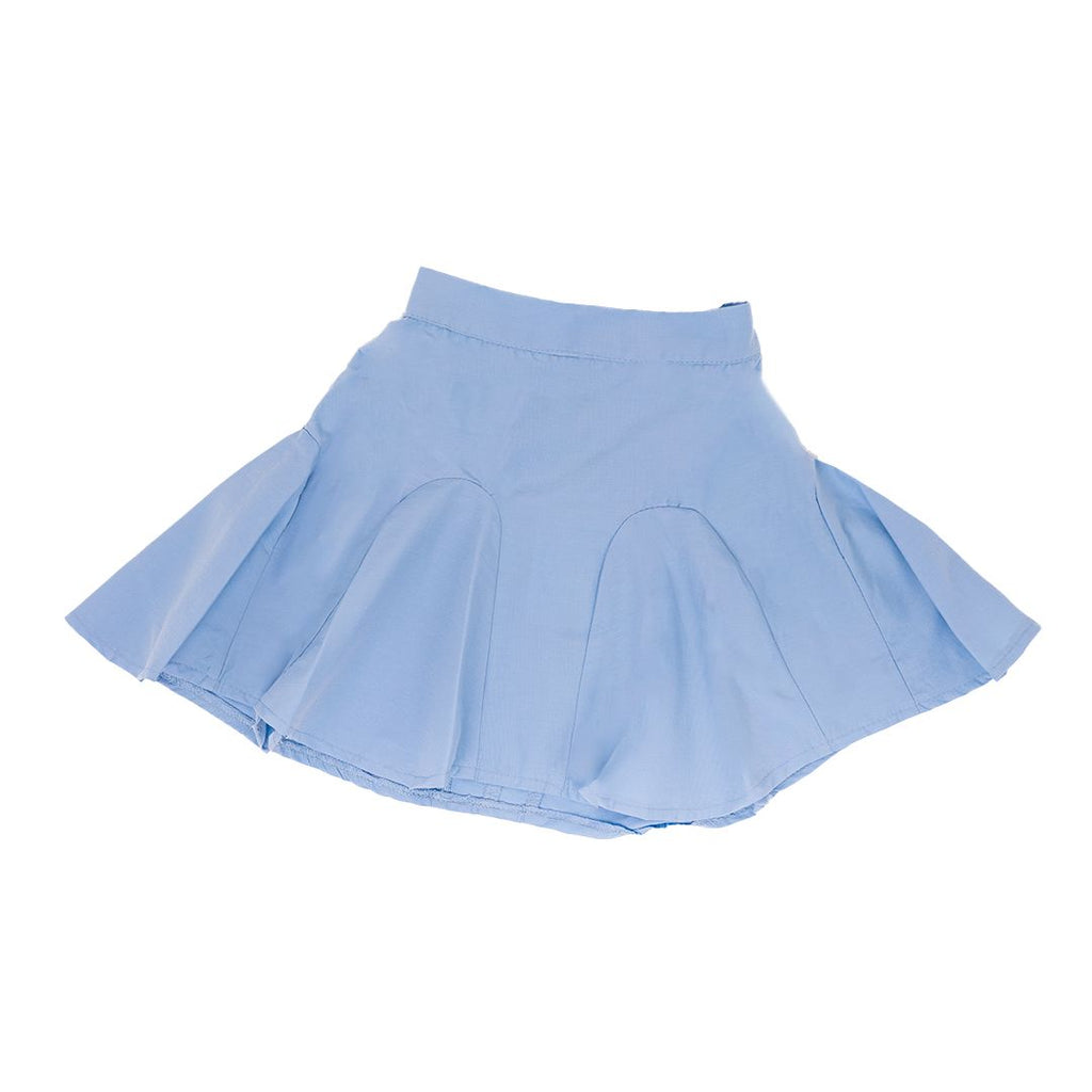 Unique blue flared skirt