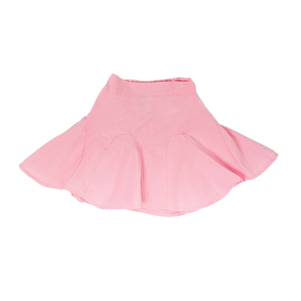 Unique pink flared skirt