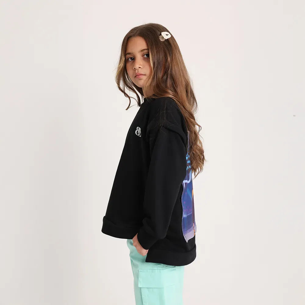 Zip and Switch Sweatshirt + Mystery Reveal print Box (Black) - image 8