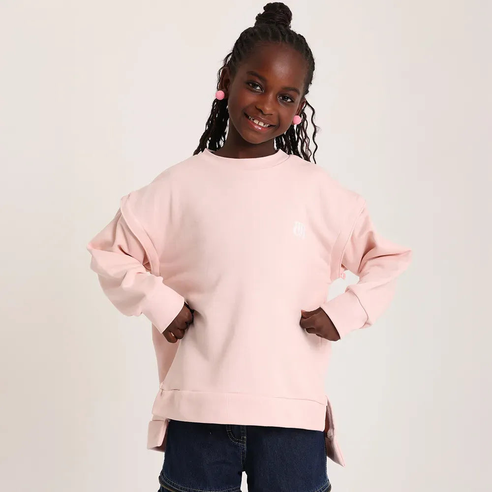Zip and Switch Sweatshirt + Mystery Reveal print Box  (pink) - image 8