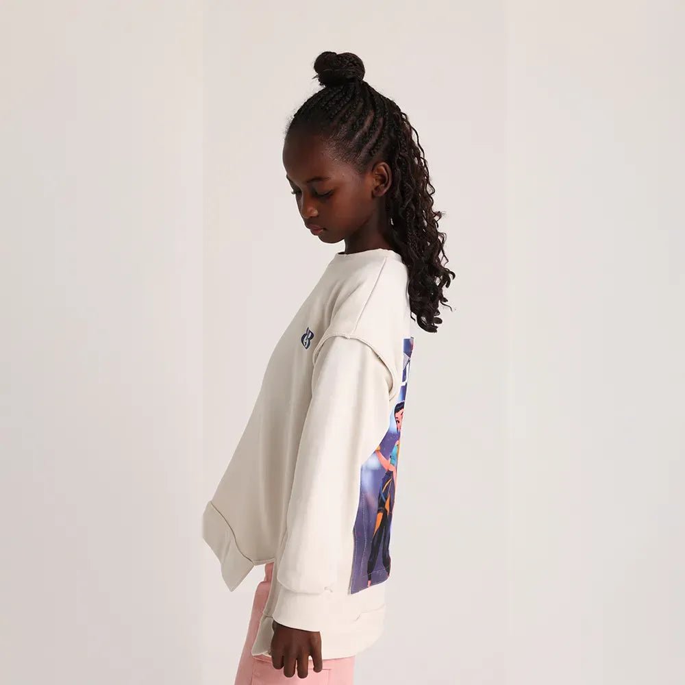 Zip and Switch Sweatshirt + Mystery Reveal print Box  (cloud white) - image 8
