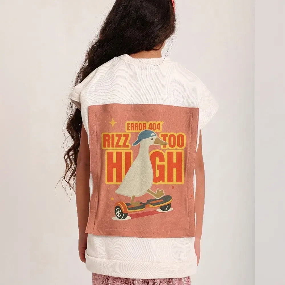 Zip and Switch Sweatshirt + Mystery Reveal print Box  (cloud white) - image 3