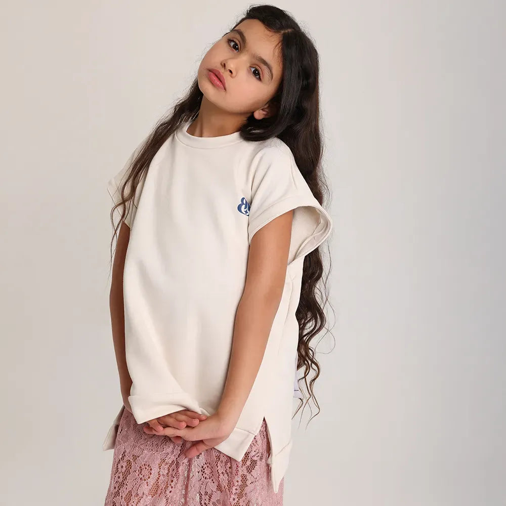 Zip and Switch Sweatshirt + Mystery Reveal print Box  (cloud white) - image 5