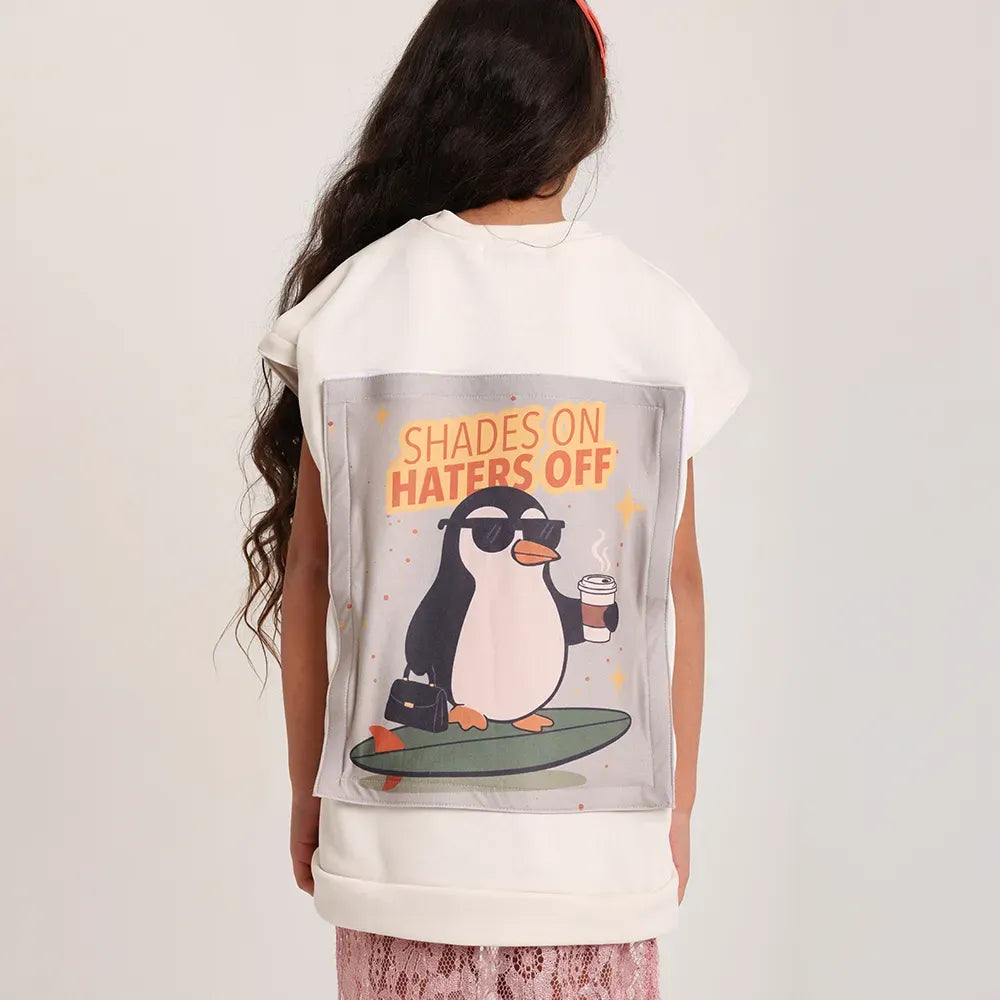 Zip and Switch Sweatshirt + Mystery Reveal print Box  (cloud white) - image 4