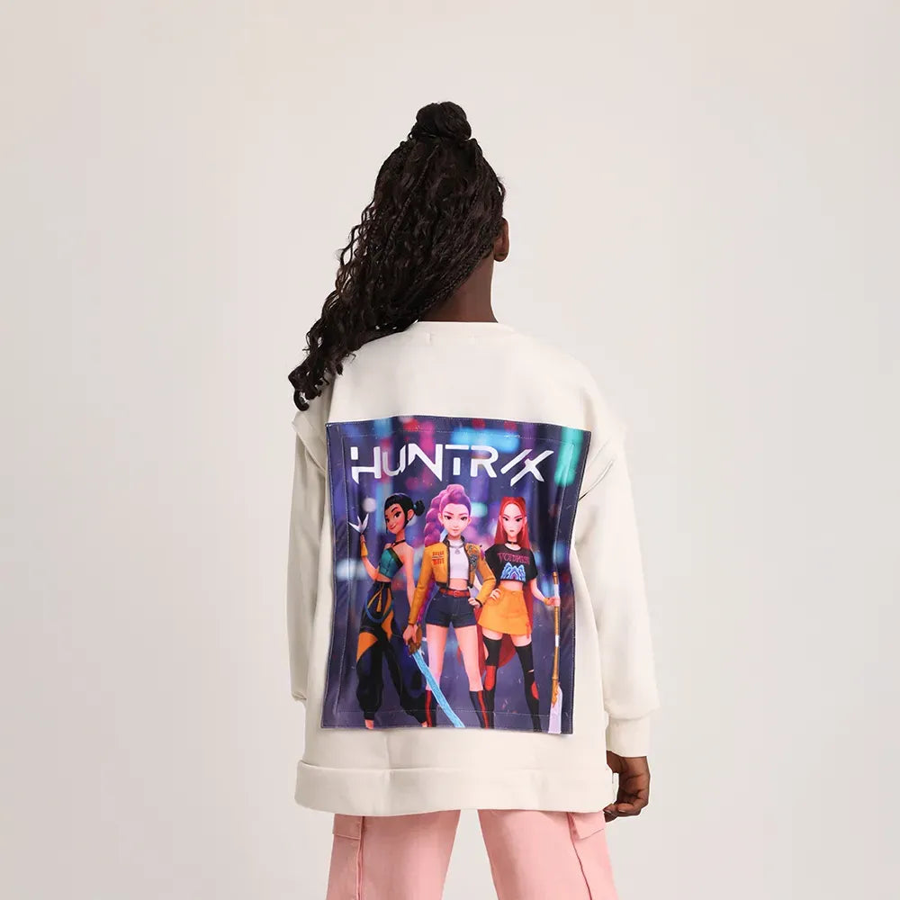 Zip and Switch Sweatshirt + Mystery Reveal print Box  (cloud white) - image 7