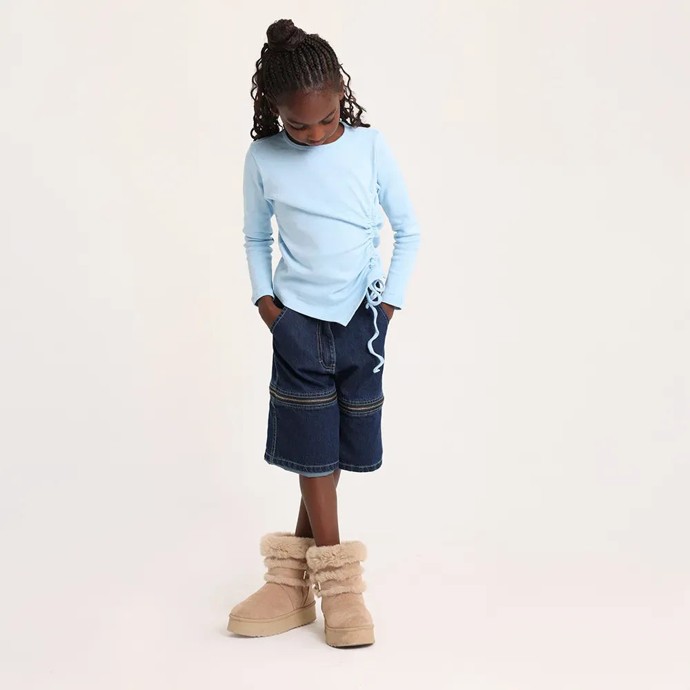 Zip and Switch denim Pants/shorts - image 5