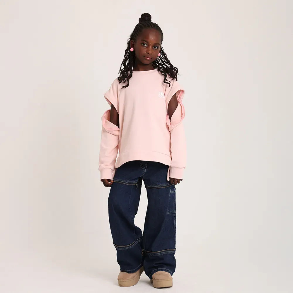 Zip and Switch denim Pants/shorts - image 7