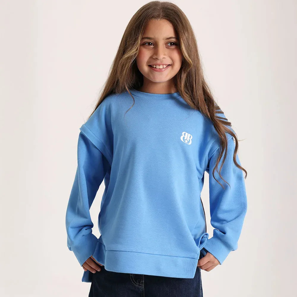 Zip and Switch Sweatshirt + Mystery Reveal print Box  (blue) - image 2